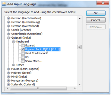 gujarati language for windows 7