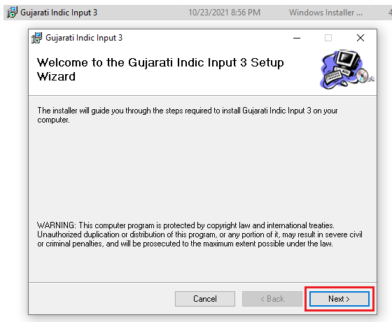 installation gujarati software in windows